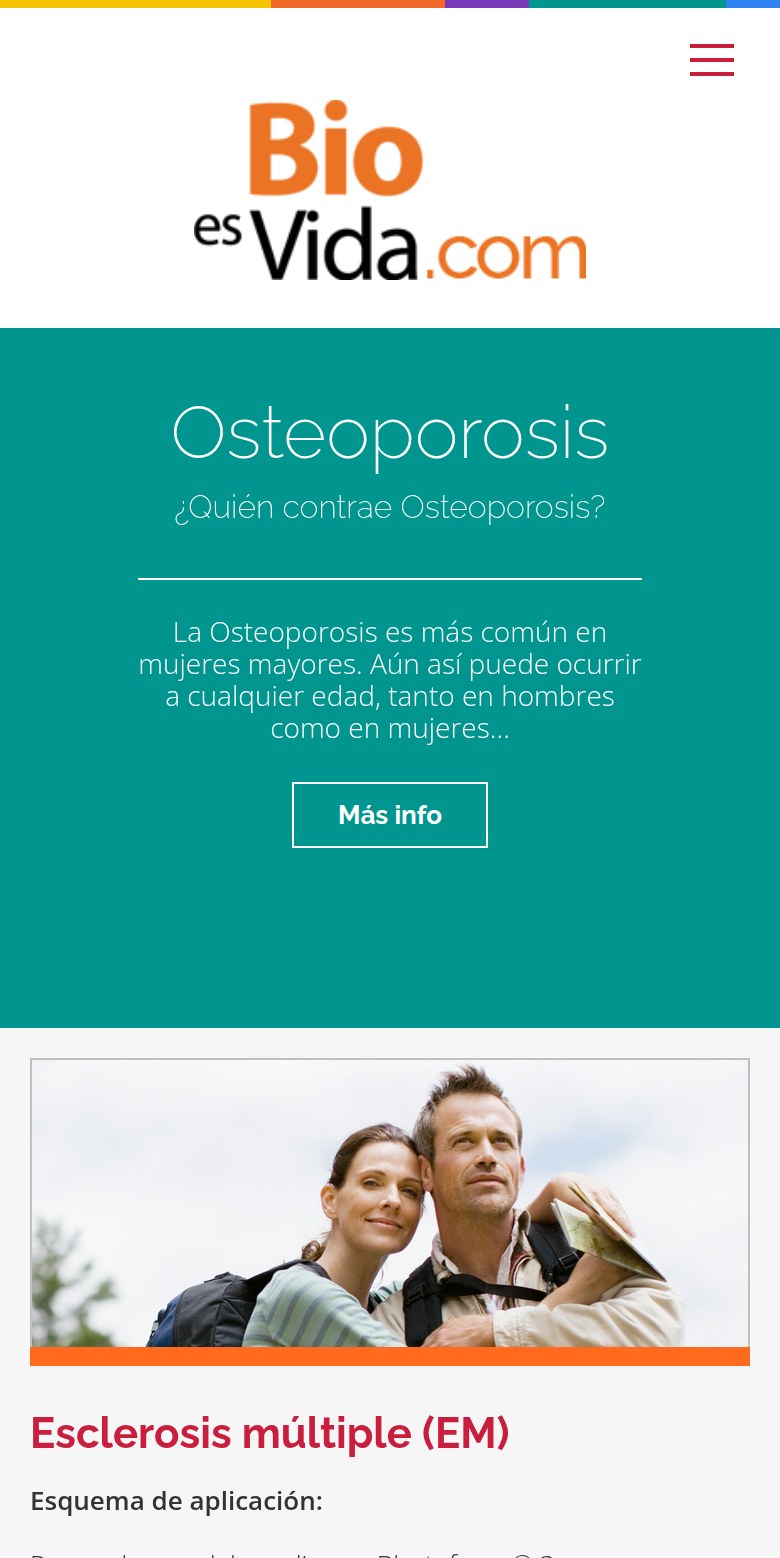 BioesVida on mobile