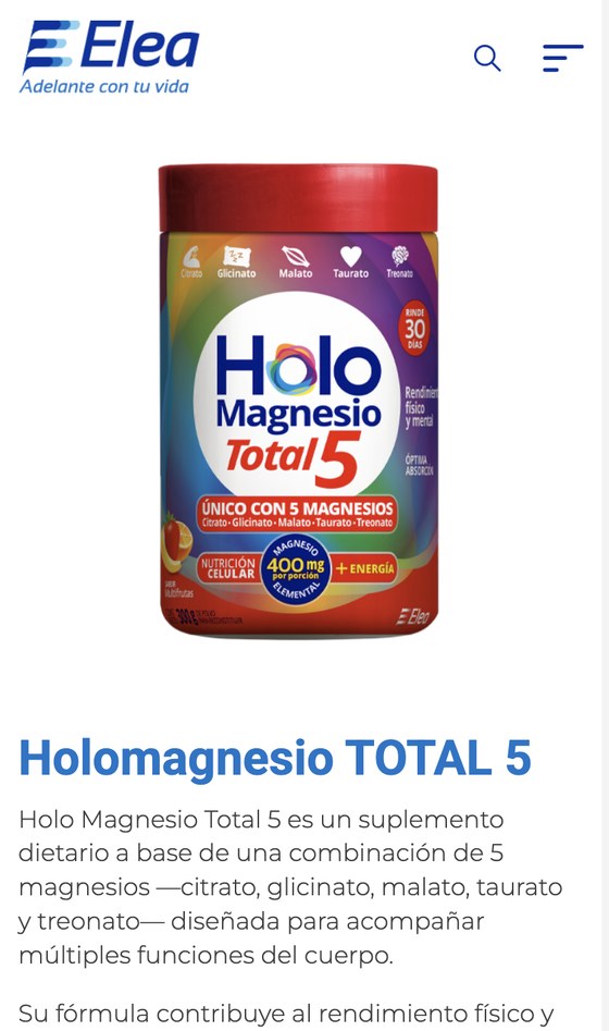 Elea — Holomagnesio Total 5