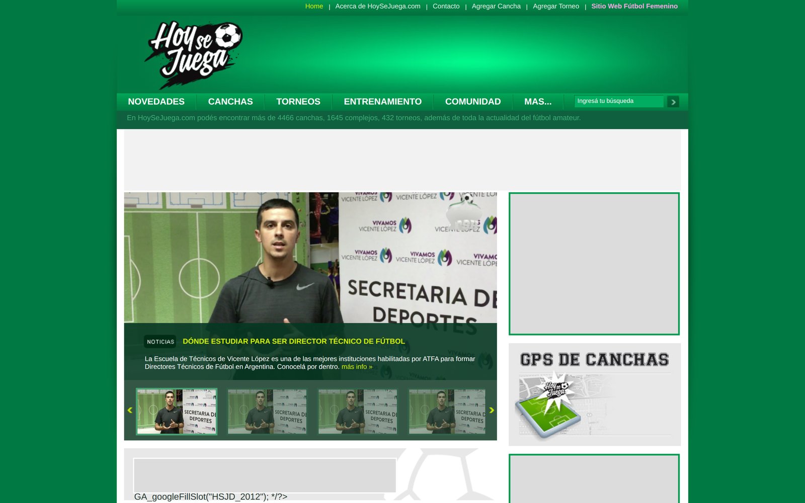 HoySeJuega.com home page