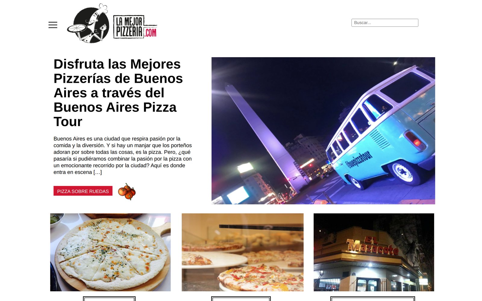LaMejorPizzeria.com home