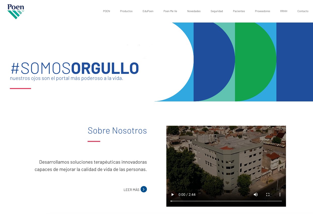 Sitio institucional POEN