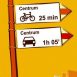 al centro en bici