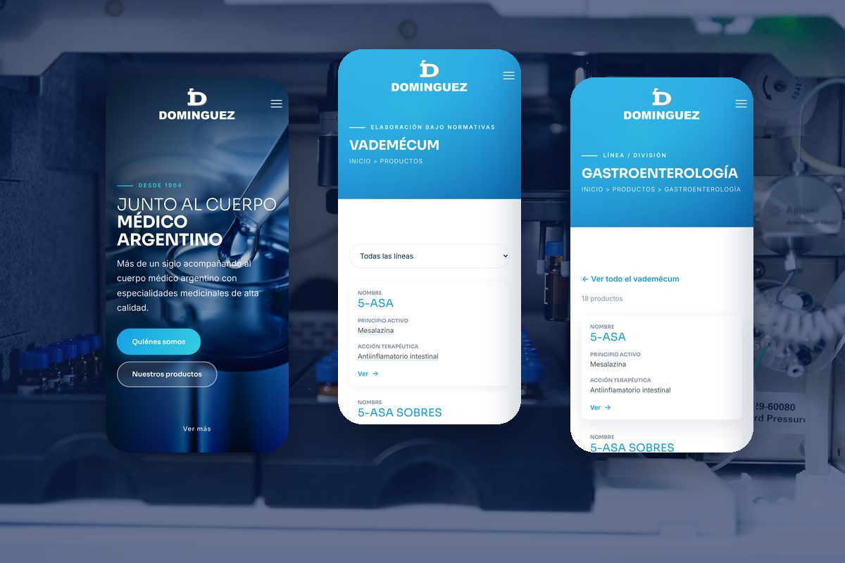 Optimización y una nueva propuesta visual para Laboratorio Domínguez