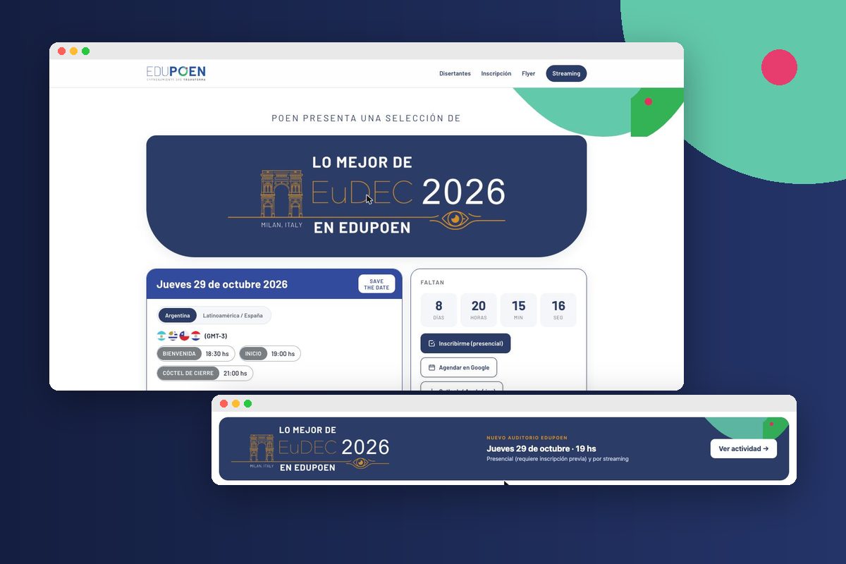 Lo mejor de EuDEC 2026 llega a EduPoen