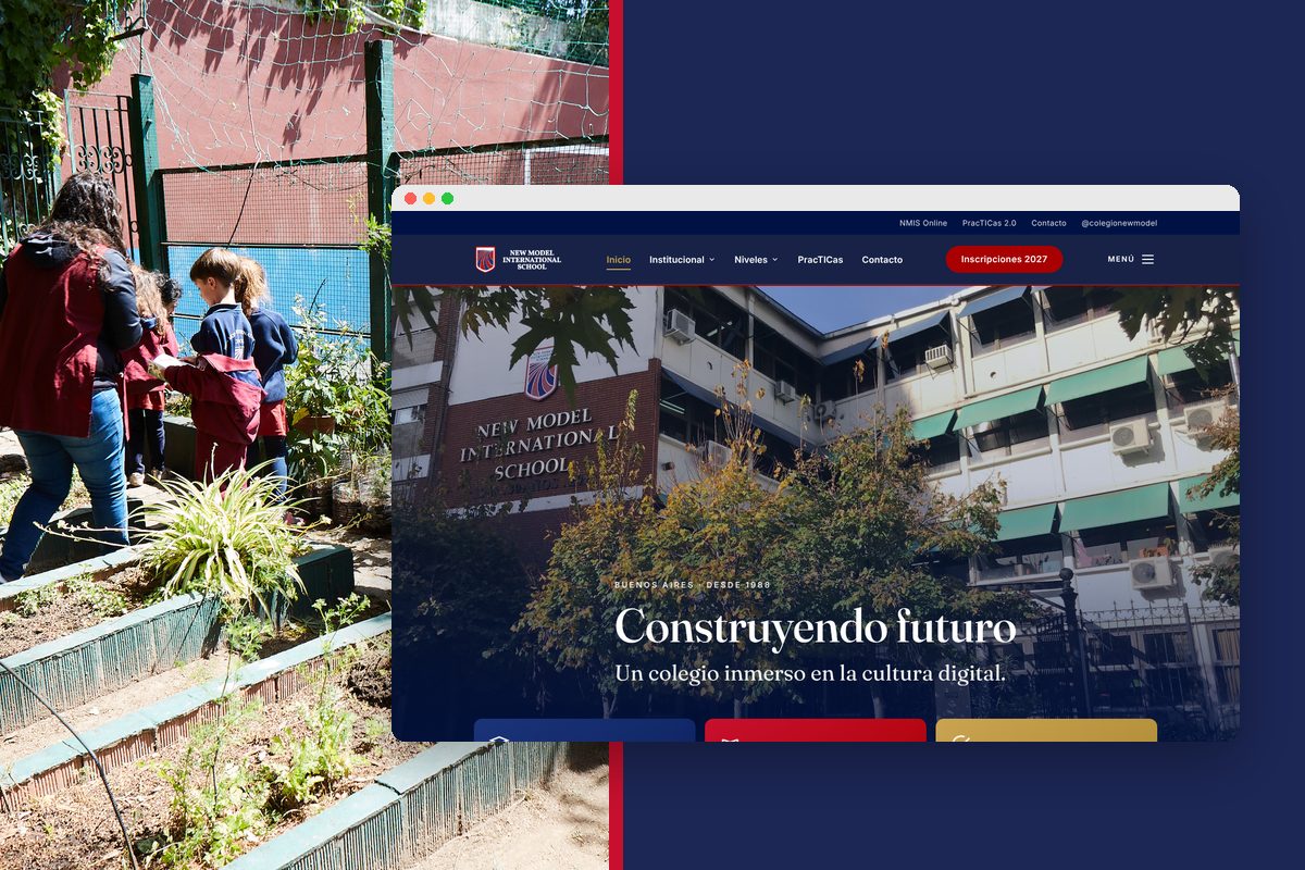 New Model International School con un nuevo sitio web